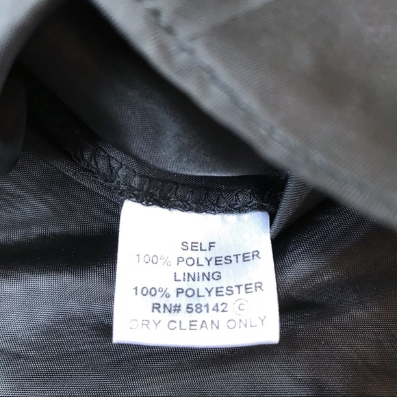 London Times Black and Cream Leaf Print Dress, 6. - Picture 8 of 8